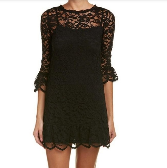 ABS Allen Schwartz Dresses & Skirts - ABS lace dress with bell 3/4 sleeves - size S